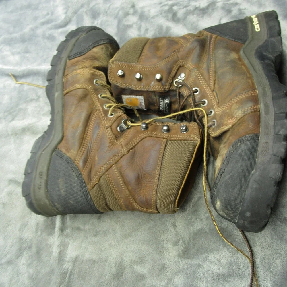 Carhartt Mens Boots 10.5 Brown Insulated Waterproof Rugged‎ Flex Composite Toe